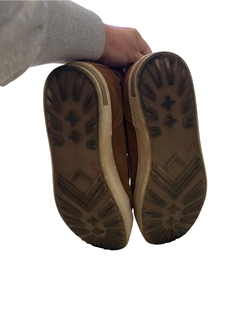 Inkkas brown suede camping boots featuring traditional Peruvian textile inlays